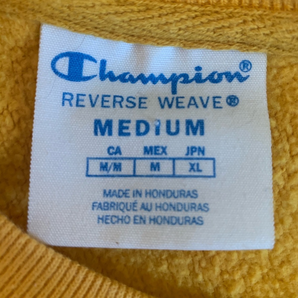 Yellow Cropped Champion Hoodie - Picture 5 of 5